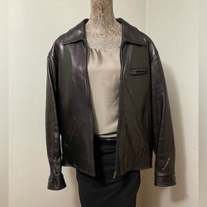 Madiskins MENs leather jacket with winter lining size S - NWOT